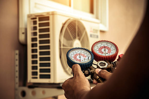 Professional Hvac technician working in Derby, NY